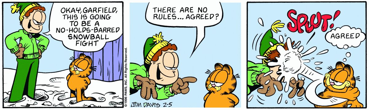Garfield, February 5, 1996