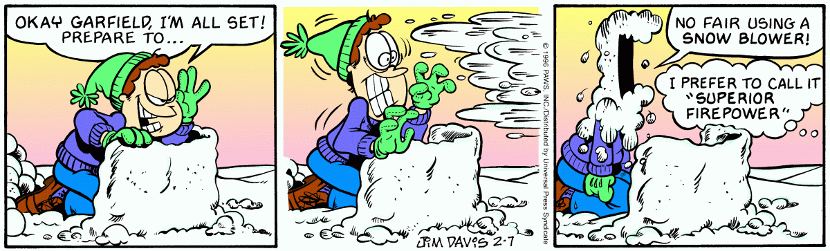 Garfield, February 7, 1996