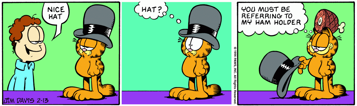 Garfield, February 13, 1996
