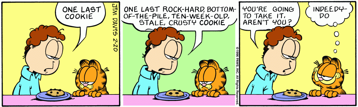 Garfield, February 20, 1996