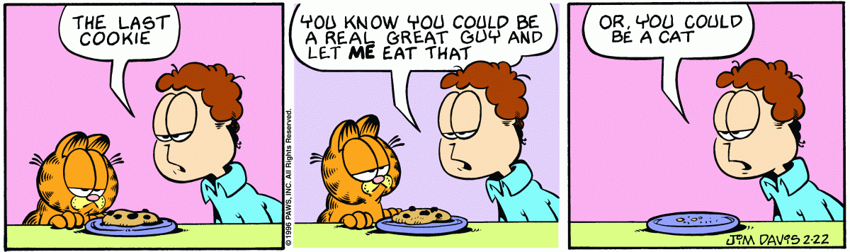 Garfield, February 22, 1996