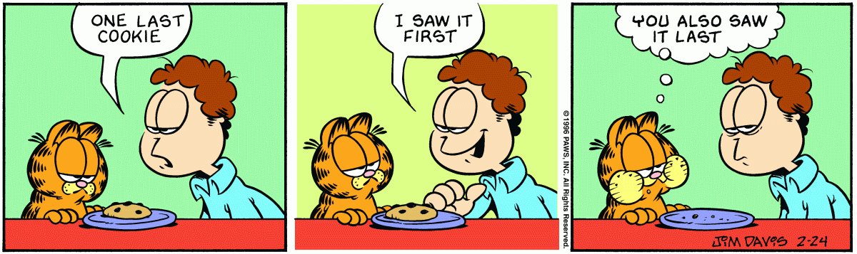 Garfield, February 24, 1996