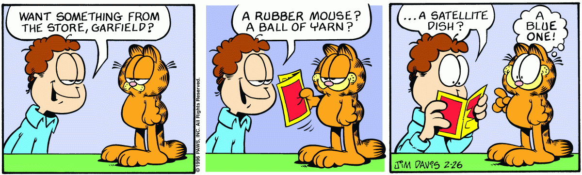 Garfield, February 26, 1996