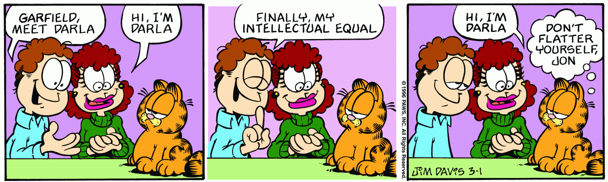 Garfield, March 1, 1996