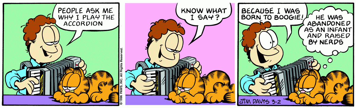 Garfield, March 2, 1996