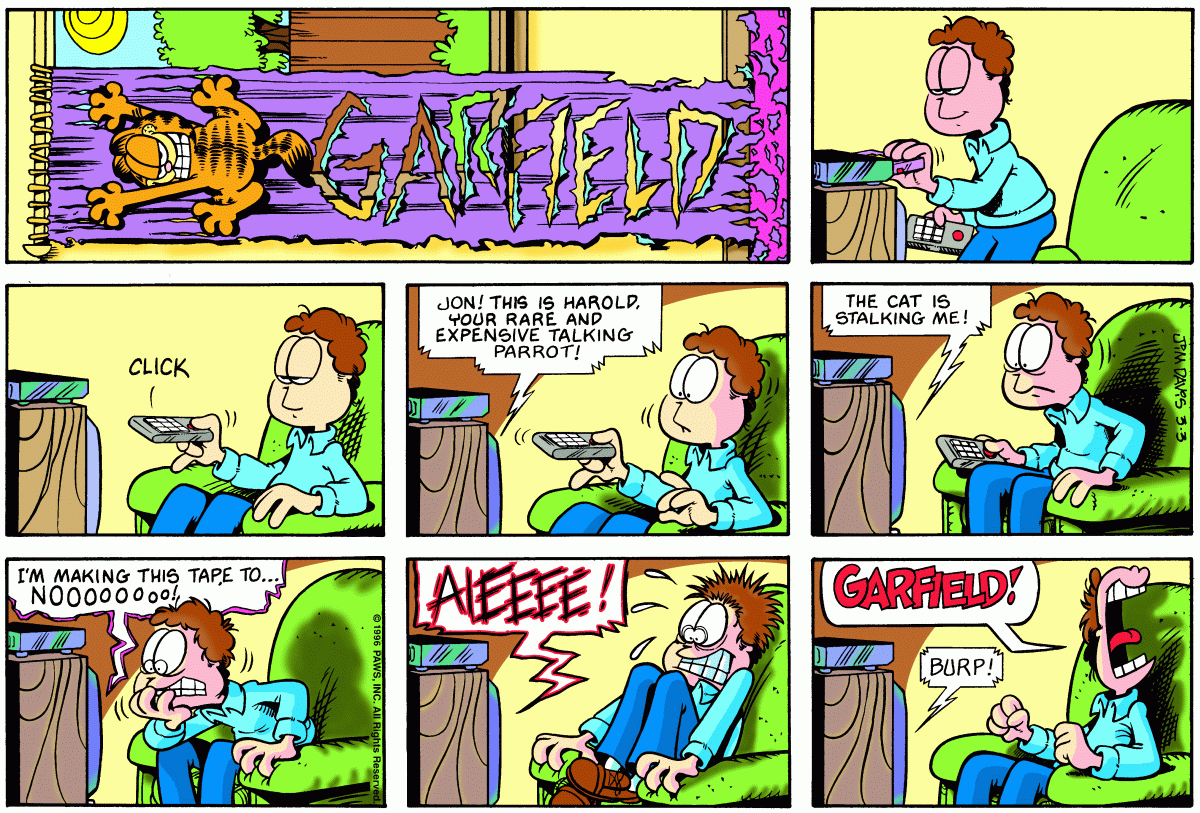 Garfield, March 3, 1996