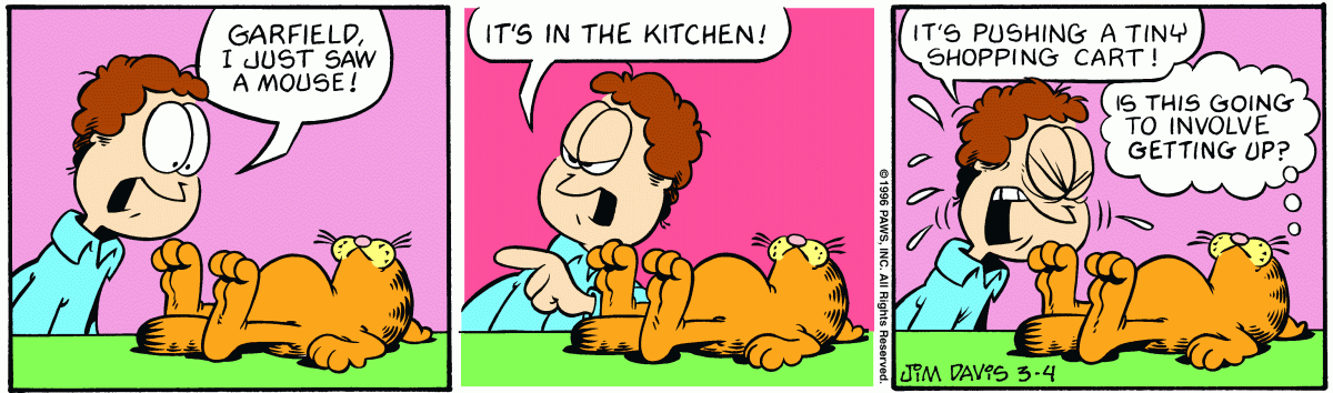 Garfield, March 4, 1996