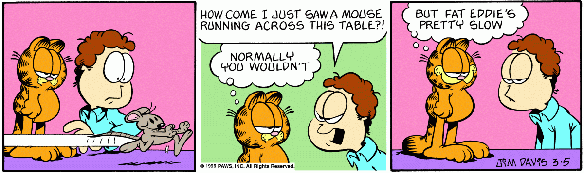 Garfield, March 5, 1996