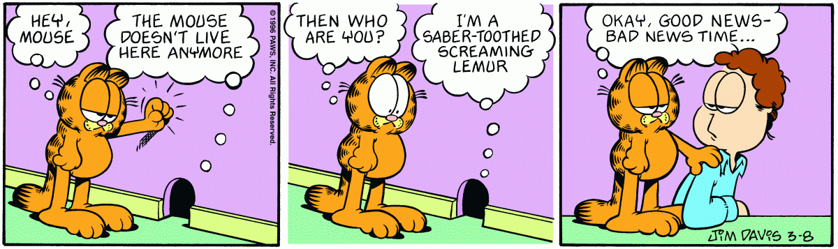 Garfield, March 8, 1996