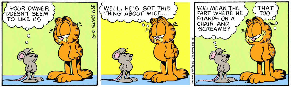 Garfield, March 9, 1996