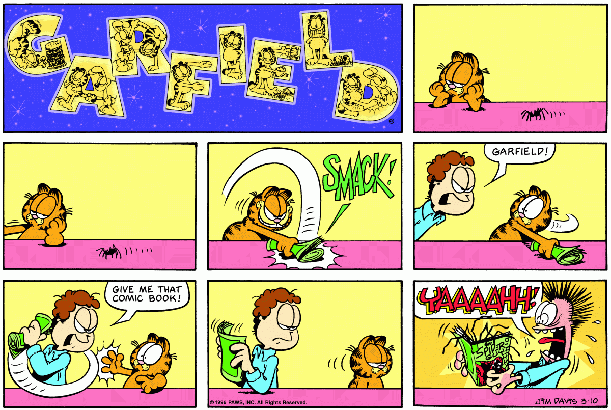Garfield comic strip for Sunday, March 10, 1996