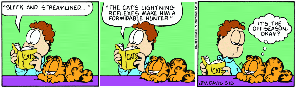 Garfield, March 18, 1996
