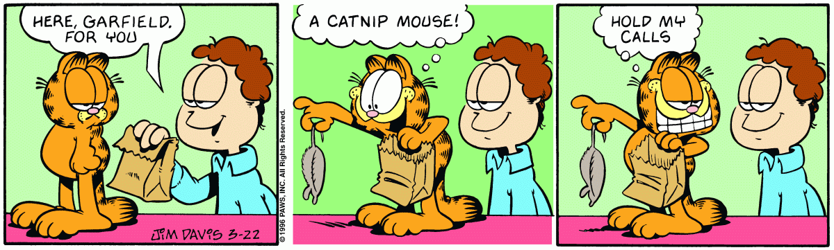 Garfield, March 22, 1996