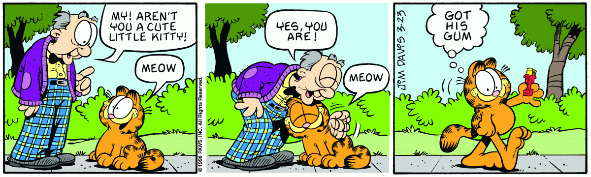 Garfield, March 23, 1996