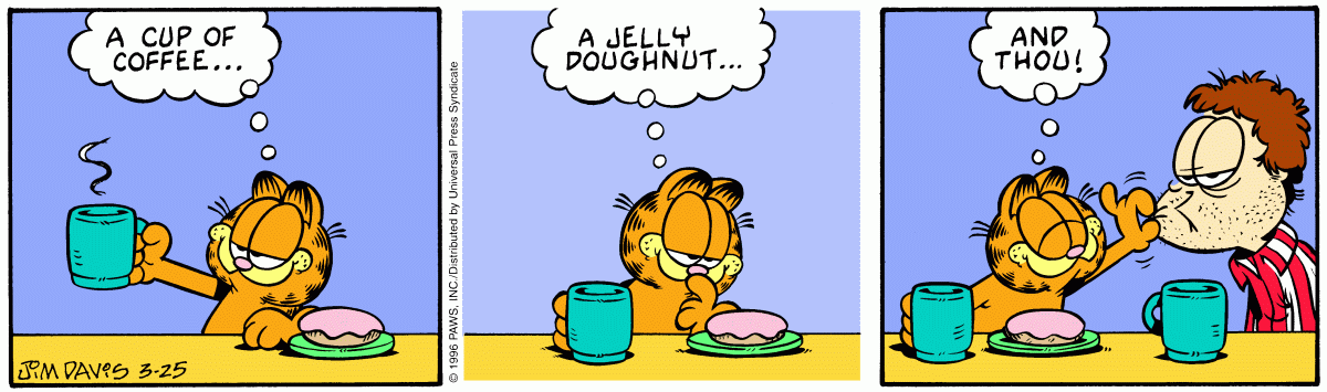 Garfield, March 25, 1996