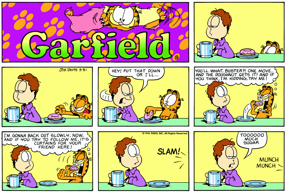 Garfield, March 31, 1996