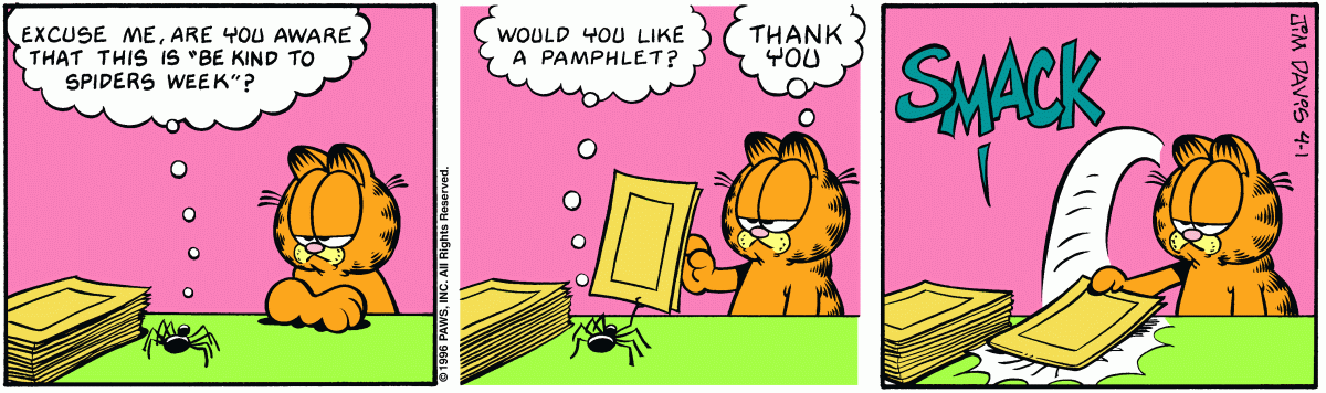 Garfield, April 1, 1996