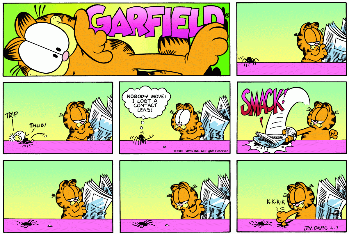 Garfield, April 7, 1996