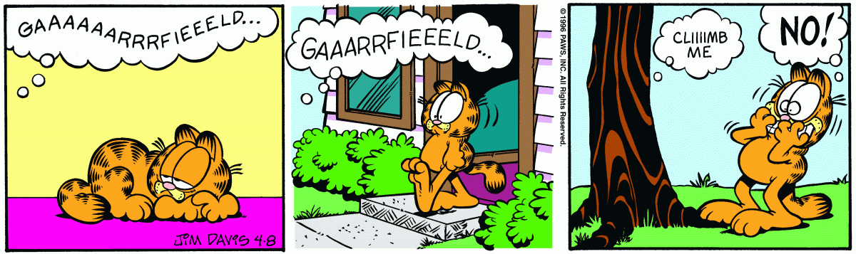 Garfield, April 8, 1996