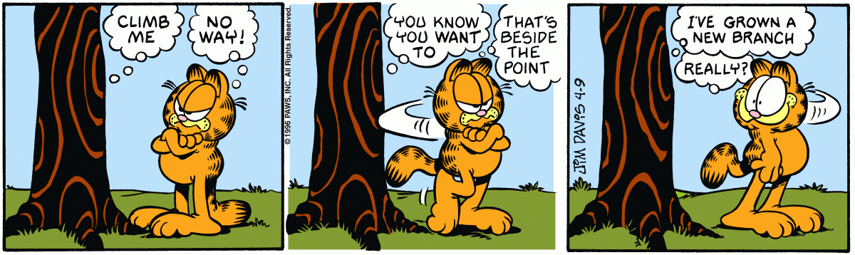 Garfield, April 9, 1996