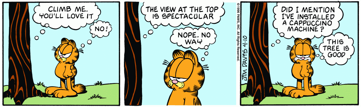 Garfield, April 10, 1996