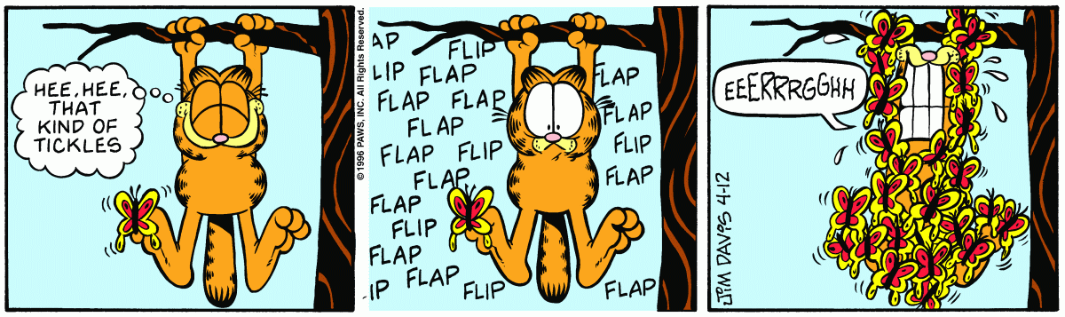 Garfield comic strip for Friday, April 12, 1996