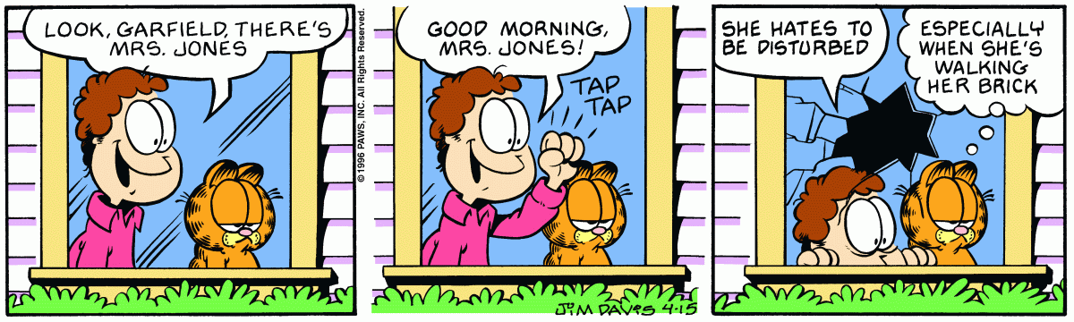 Garfield, April 15, 1996