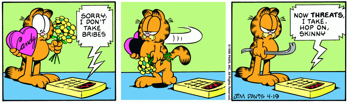 Garfield, April 19, 1996
