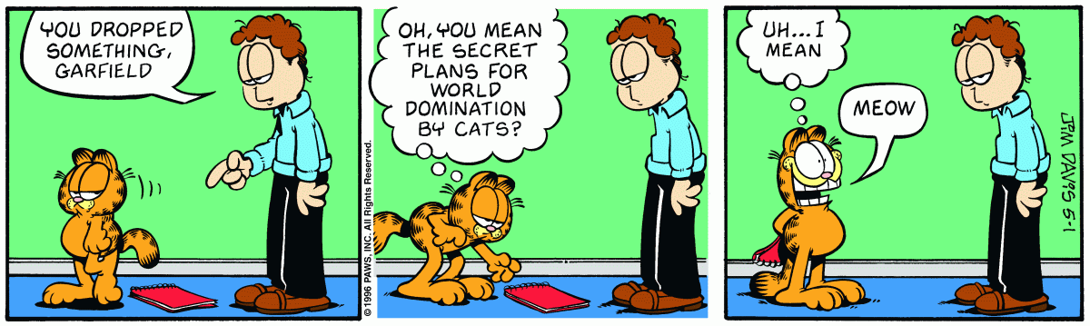 Garfield, May 1, 1996