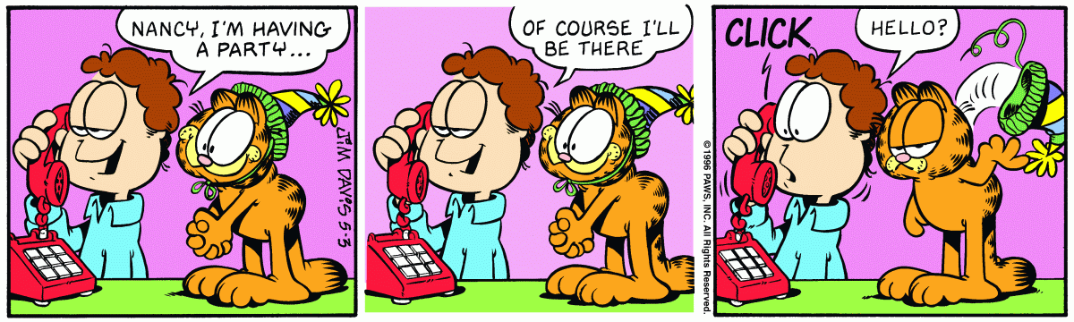 Garfield, May 3, 1996
