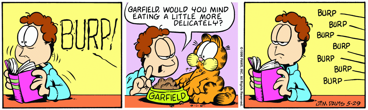 Garfield, May 29, 1996