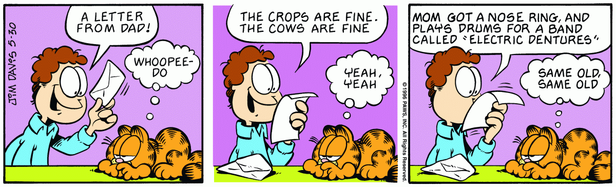 Garfield, May 30, 1996