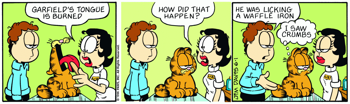 Garfield, June 1, 1996