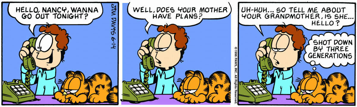 Garfield, June 14, 1996