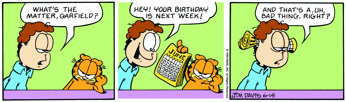 Garfield, June 15, 1996