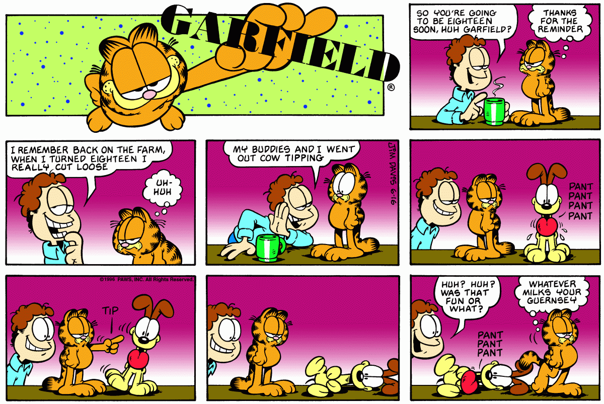 Garfield, June 16, 1996