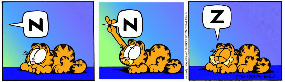 Garfield, June 22, 1996