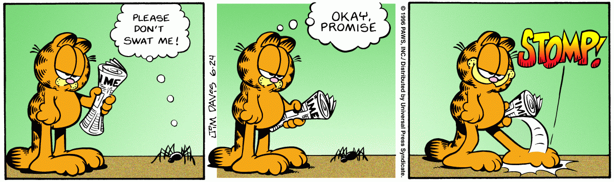Garfield, June 24, 1996
