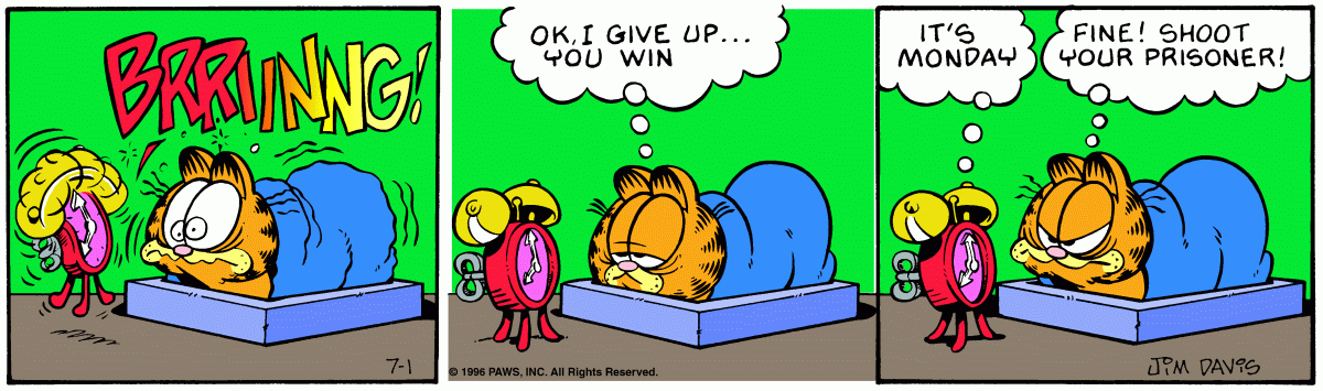 Garfield, July 1, 1996