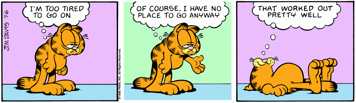 Garfield, July 6, 1996