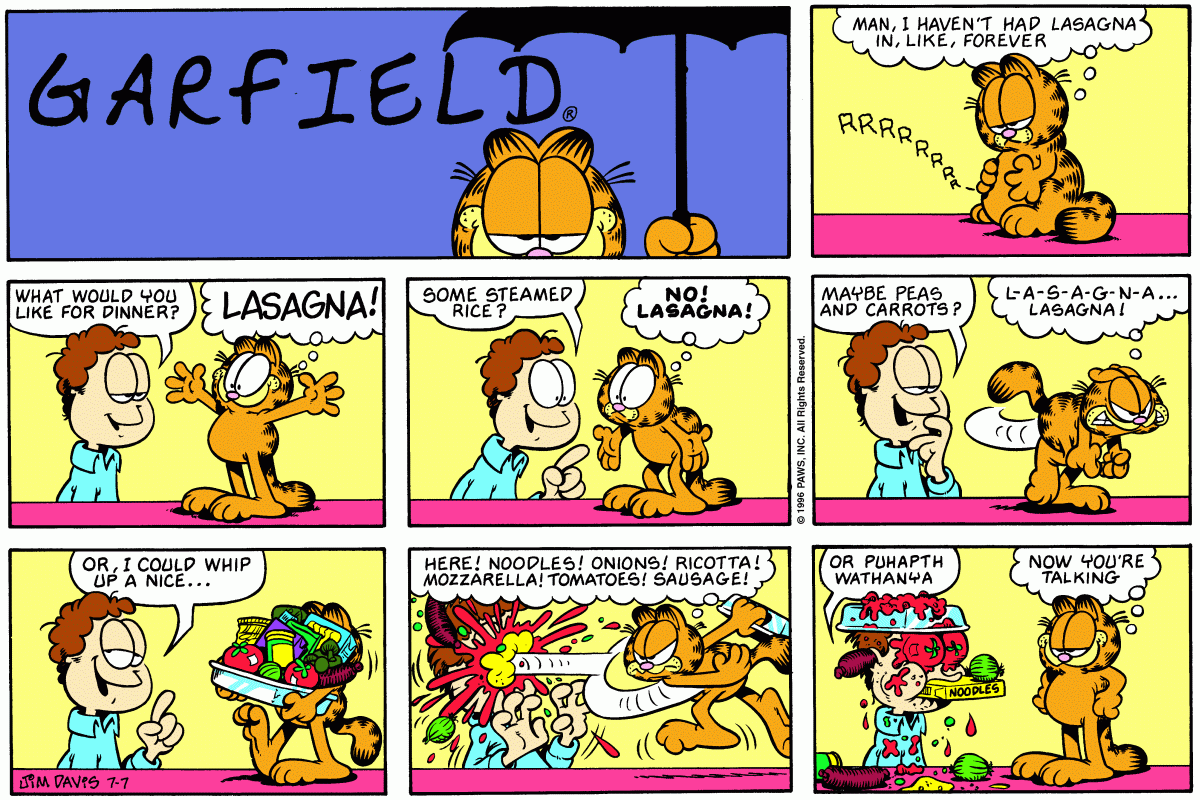 Garfield, July 7, 1996