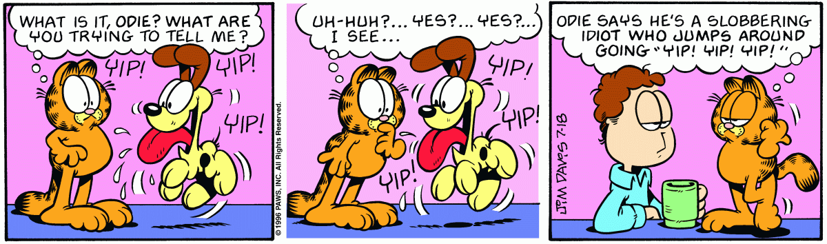 Garfield, July 18, 1996