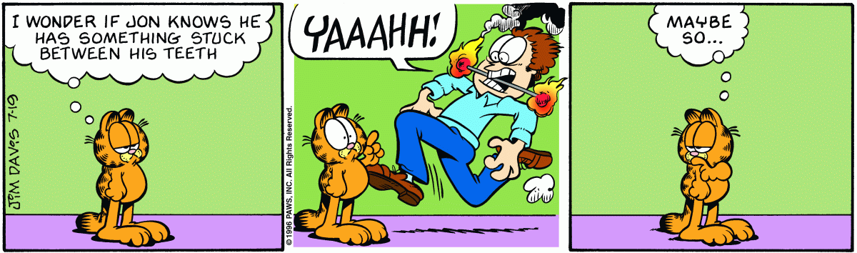 Garfield, July 19, 1996