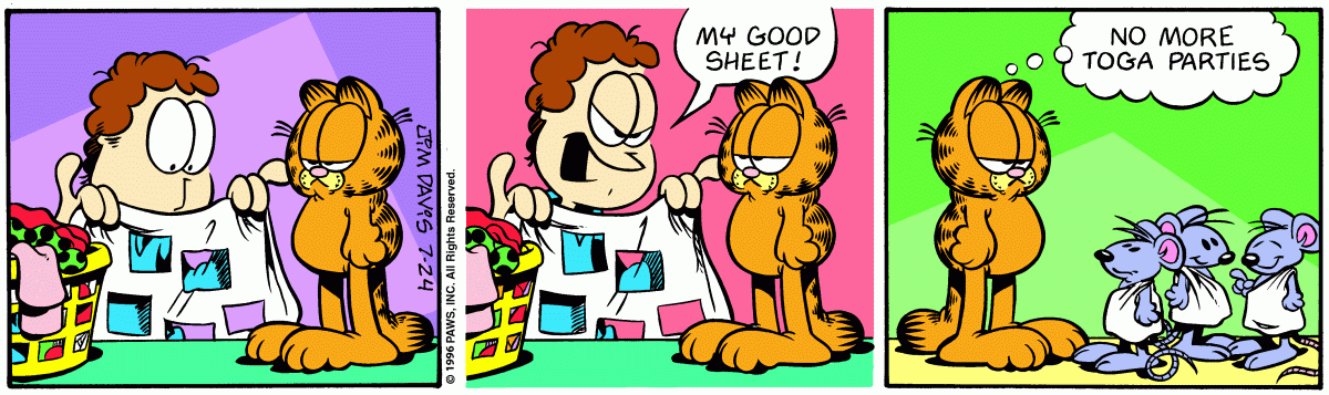 Garfield, July 24, 1996