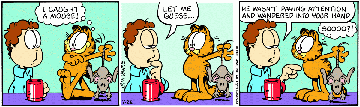 Garfield, July 26, 1996