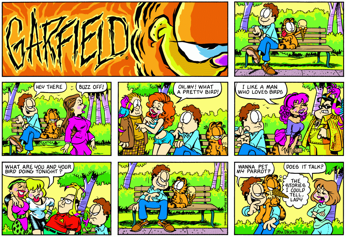 Garfield, July 28, 1996