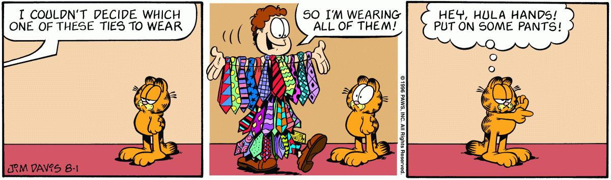 Garfield, August 1, 1996