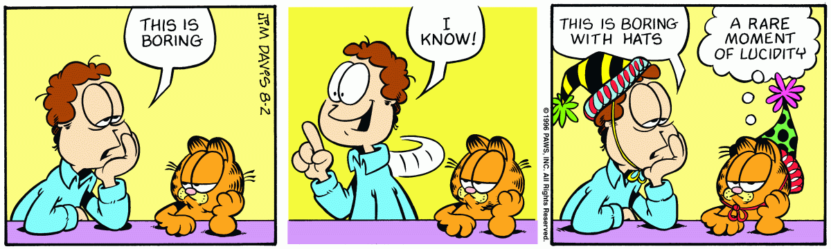 Garfield, August 2, 1996