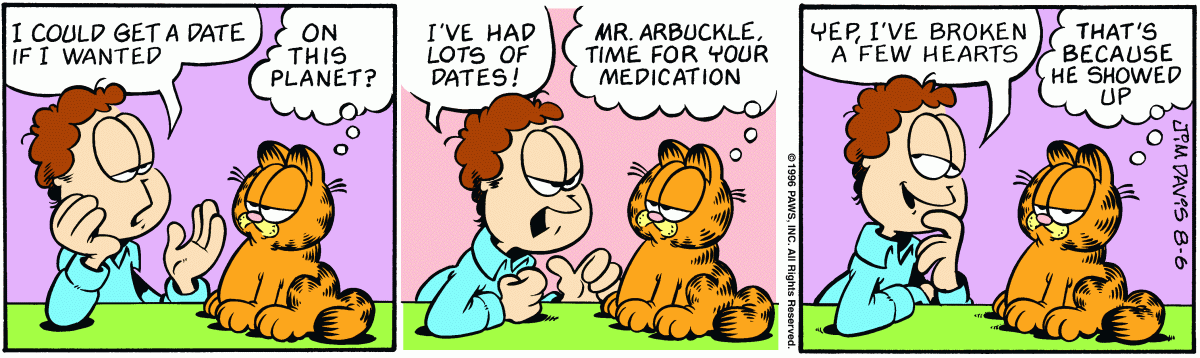 Garfield, August 6, 1996