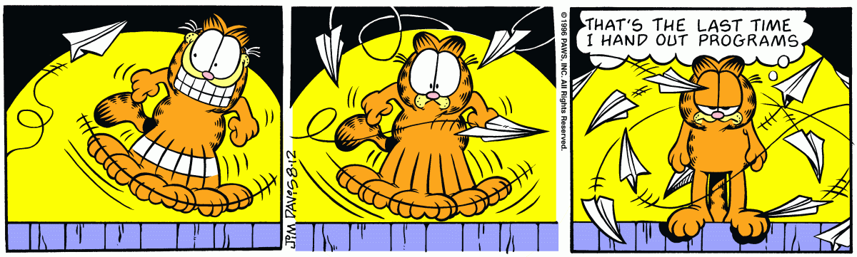 Garfield, August 12, 1996
